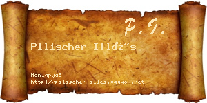 Pilischer Illés névjegykártya